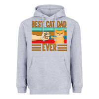 Heather Grey Best Cat Dad Ever Heavyweight Hoodie - Bettercallsaul