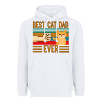 White Best Cat Dad Ever Heavyweight Hoodie - Bettercallsaul