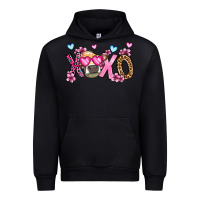 Black xoxo cow valentine's day Urban Hoodie - OliviaCreatesArt