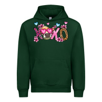 Forest Green xoxo cow valentine's day Urban Hoodie - OliviaCreatesArt