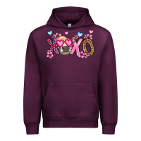 Mauve Wine xoxo cow valentine's day Urban Hoodie - OliviaCreatesArt