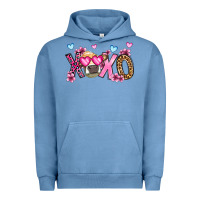 Pigment Pebble Blue xoxo cow valentine's day Urban Hoodie - OliviaCreatesArt