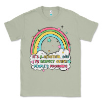 Matcha beautiful day to respect pronouns Classic Tee - MaliasSmallBusiness