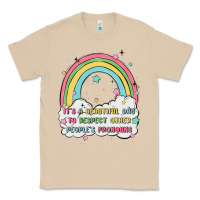 Mushroom beautiful day to respect pronouns Classic Tee - MaliasSmallBusiness