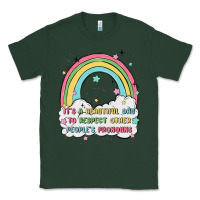 Sports Green beautiful day to respect pronouns Classic Tee - MaliasSmallBusiness