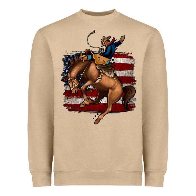Bucking Bronco Heavyweight Sweatshirt by Jasminsmagicworld | Teevron