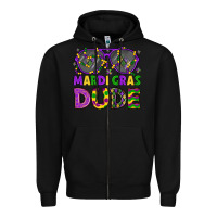 Black mardi gras celebration design Zipper Hoodie - LillyAllenDesigns