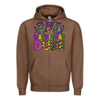 Chestnut mardi gras celebration design Zipper Hoodie - LillyAllenDesigns