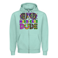 Seafoam mardi gras celebration design Zipper Hoodie - LillyAllenDesigns