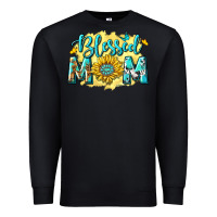 Black Blessed Mom with Sunflowers Premium Sweatshirt - texasbilliewilder