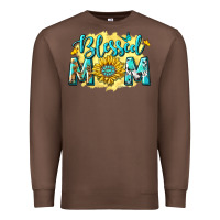Chestnut Blessed Mom with Sunflowers Premium Sweatshirt - texasbilliewilder