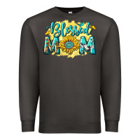 Smoke Blessed Mom with Sunflowers Premium Sweatshirt - texasbilliewilder