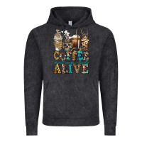 Vintage Black coffee makes me feel alive skeleton coffee cups Vintage Hoodie - Jasminsmagicworld