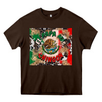 Chocolate Brown el papa mas chingon tumbler 3 Heavy Core Tee - CTS Tumbler Store