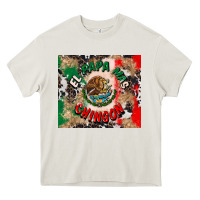 Cream el papa mas chingon tumbler 3 Heavy Core Tee - CTS Tumbler Store