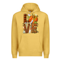 Antique Gold Fall Nurse love Premium Hoodie - NancyCooperArtShop