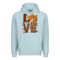 Blue Mist Fall Nurse love Premium Hoodie - NancyCooperArtShop