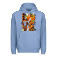 Colony Blue Fall Nurse love Premium Hoodie - NancyCooperArtShop