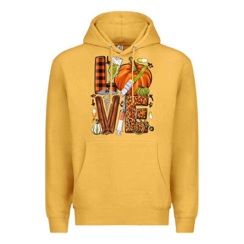 Fall Nurse Love Premium Hoodie by NancyCooperArtShop | Teevron