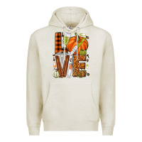 Oatmeal Heather Fall Nurse love Premium Hoodie - NancyCooperArtShop