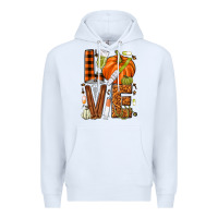 White Fall Nurse love Premium Hoodie - NancyCooperArtShop