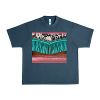 Midnight Navy western fringe cowhide leopard Urban Heavy Tee - BarkalooDesign