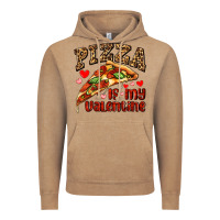 Vintage Coffee pizza is my valentine Vintage Hoodie - AdoDesignShop