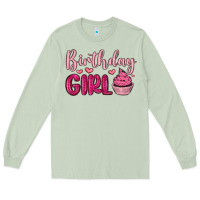 Matcha birthday girl cupcake Long Sleeve Tee - MaliasSmallBusiness