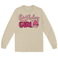 Mushroom birthday girl cupcake Long Sleeve Tee - MaliasSmallBusiness