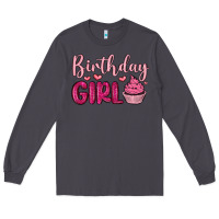 Smoke birthday girl cupcake Long Sleeve Tee - MaliasSmallBusiness