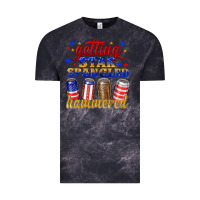 Cloud Black getting star spangled hammered Vintage Tee - NancyCooperArtShop