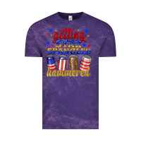 Cloud Purple getting star spangled hammered Vintage Tee - NancyCooperArtShop
