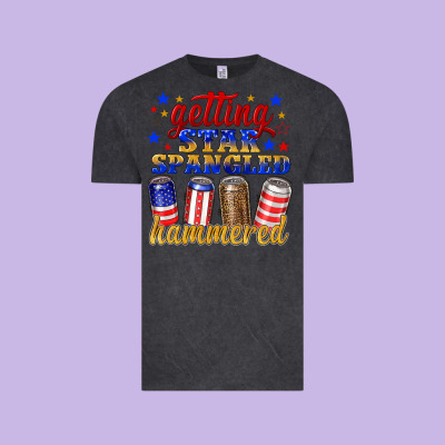 Getting Star Spangled Hammered Vintage Tee Designed By Nancycooperartshop
