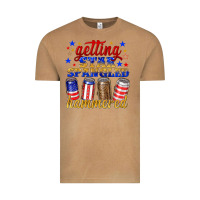 Vintage Camel getting star spangled hammered Vintage Tee - NancyCooperArtShop
