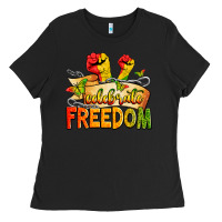 Black celebrate freedom Ladies Tee - Zillion Design Studio