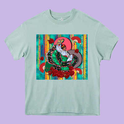 Flamenco Dancer Tumbler 3 Heavy Core Tee Designed By Cts Tumbler Store