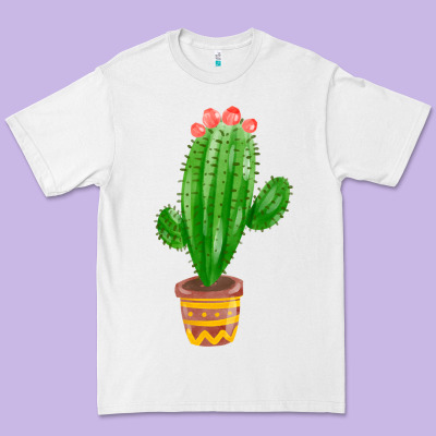 Mexican Cactus Premium Tee Designed By Fadigitalartstudio