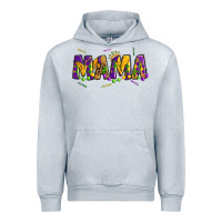Heather Grey mama mardi gras Urban Hoodie - OliviaCreatesArt