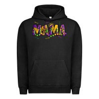 Pigment Black mama mardi gras Urban Hoodie - OliviaCreatesArt