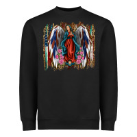 Black Lady of Guadalupe 4th of july Heavyweight Sweatshirt - Jasminsmagicworld
