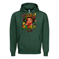 Sports Green empowering black heritage Zipper Hoodie - LillyAllenDesigns