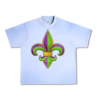 Grape Ice mardi gras fleur de lis leopard Urban Heavy Tee - Jasminsmagicworld