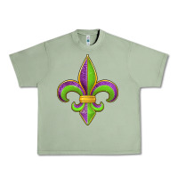 Oil Green mardi gras fleur de lis leopard Urban Heavy Tee - Jasminsmagicworld