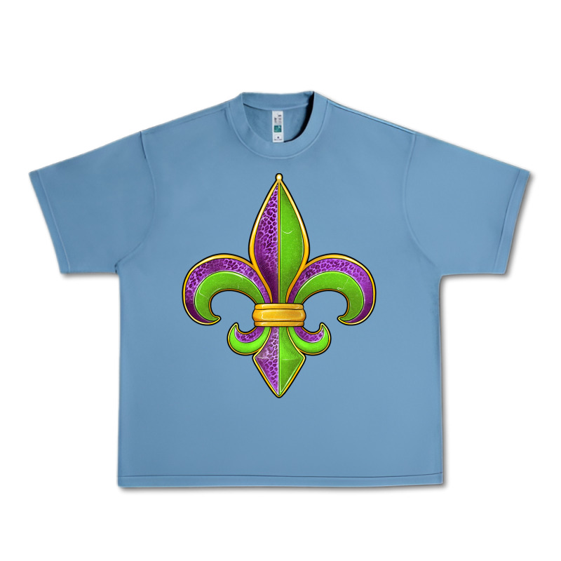 Mardi Gras Fleur De Lis Leopard Urban Heavy Tee by Jasminsmagicworld | Teevron