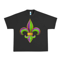Pigment Black mardi gras fleur de lis leopard Urban Heavy Tee - Jasminsmagicworld