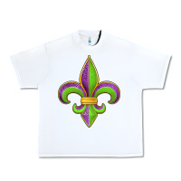 White mardi gras fleur de lis leopard Urban Heavy Tee - Jasminsmagicworld