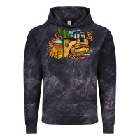 Cloud Black bulldozer leopard cactus sunflower Vintage Hoodie - Artiststas