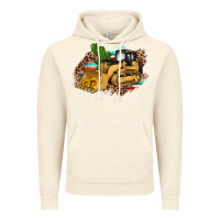 Vintage Artic bulldozer leopard cactus sunflower Vintage Hoodie - Artiststas
