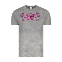 Cloud Rock floral breast cancer butterfly Vintage Tee - Jasminsmagicworld