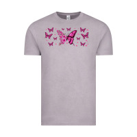 Vintage Zinc floral breast cancer butterfly Vintage Tee - Jasminsmagicworld